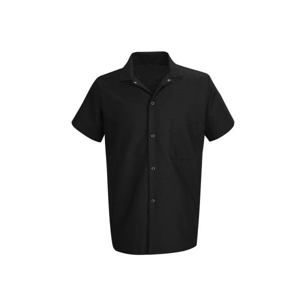 Chef Designs Cook Shirt, Black, Polyester/Cotton, L